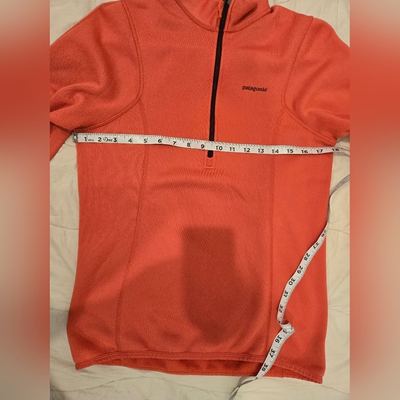 Patagonia Sweatshirt Coral Quarter-Zip Fleece New Without Tag - Picture 3 of 6